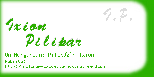 ixion pilipar business card